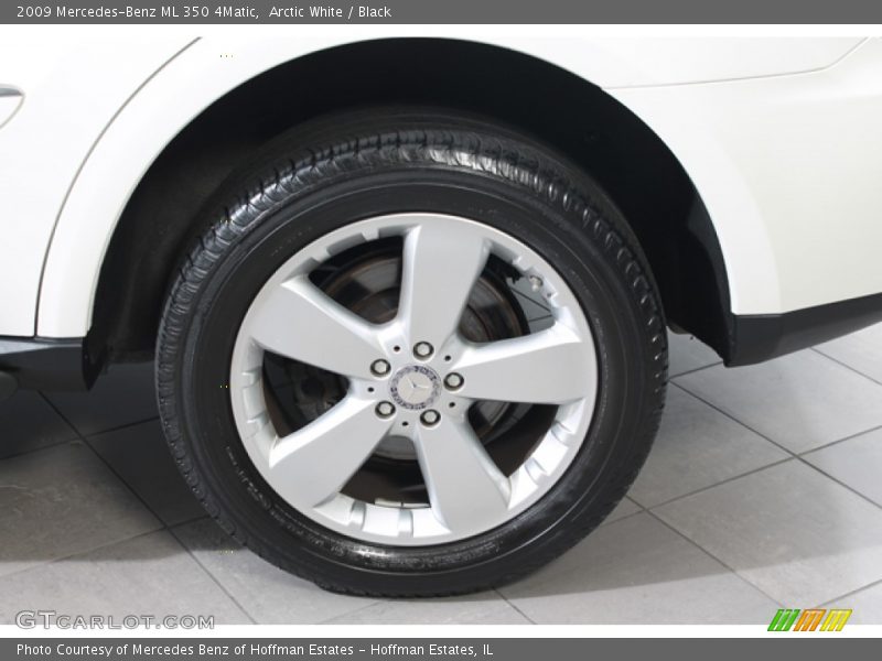 Arctic White / Black 2009 Mercedes-Benz ML 350 4Matic