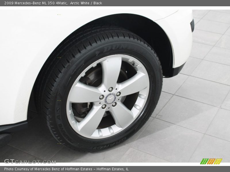 Arctic White / Black 2009 Mercedes-Benz ML 350 4Matic
