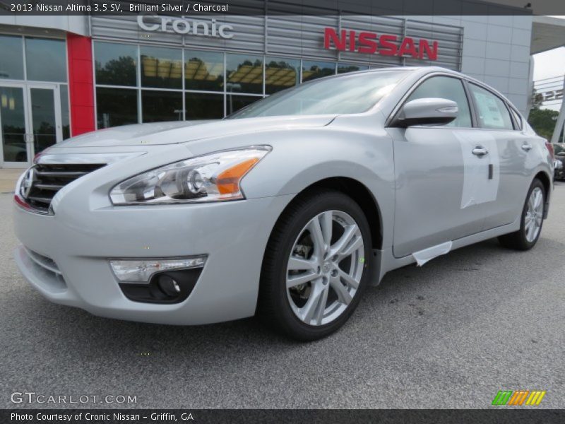 Brilliant Silver / Charcoal 2013 Nissan Altima 3.5 SV