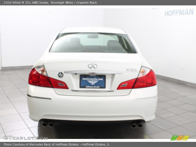 Moonlight White / Graphite Black 2009 Infiniti M 35x AWD Sedan