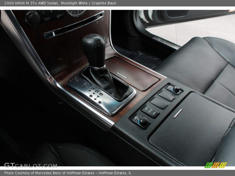 Moonlight White / Graphite Black 2009 Infiniti M 35x AWD Sedan