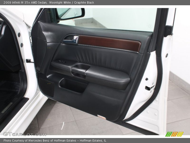 Moonlight White / Graphite Black 2009 Infiniti M 35x AWD Sedan