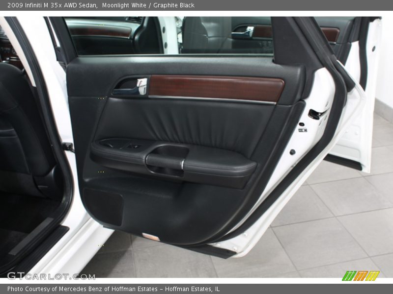 Moonlight White / Graphite Black 2009 Infiniti M 35x AWD Sedan