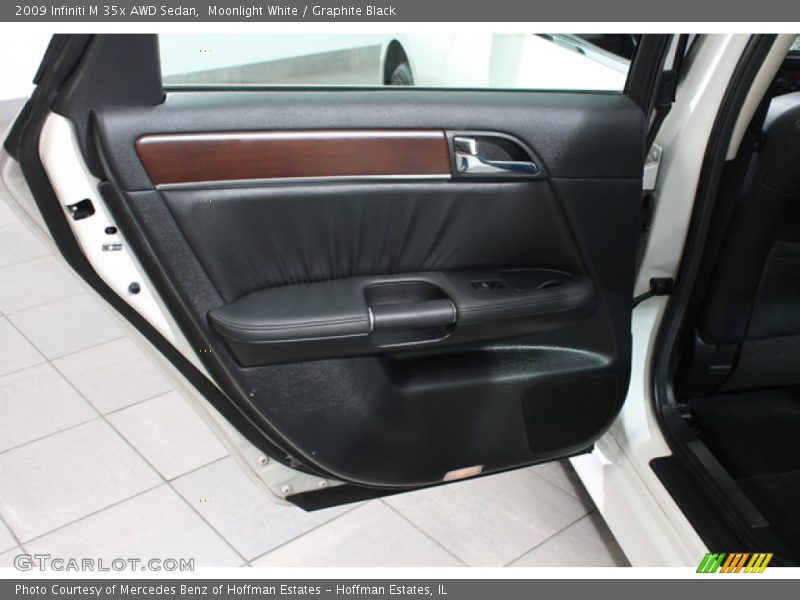 Moonlight White / Graphite Black 2009 Infiniti M 35x AWD Sedan
