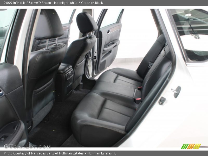 Moonlight White / Graphite Black 2009 Infiniti M 35x AWD Sedan