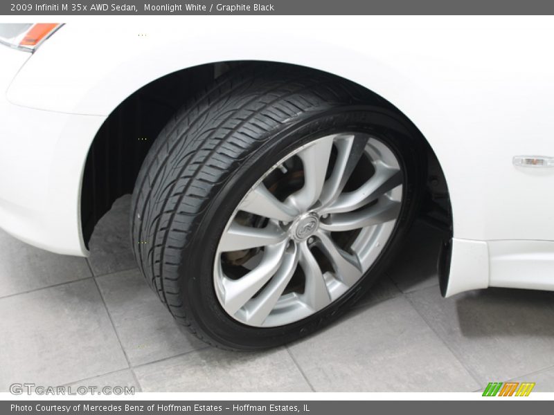 Moonlight White / Graphite Black 2009 Infiniti M 35x AWD Sedan