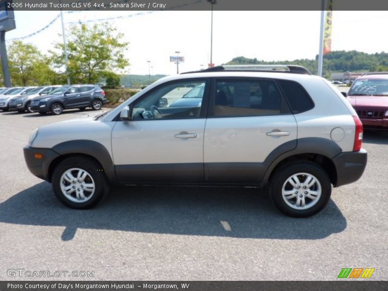 Sahara Silver / Gray 2006 Hyundai Tucson GLS V6 4x4