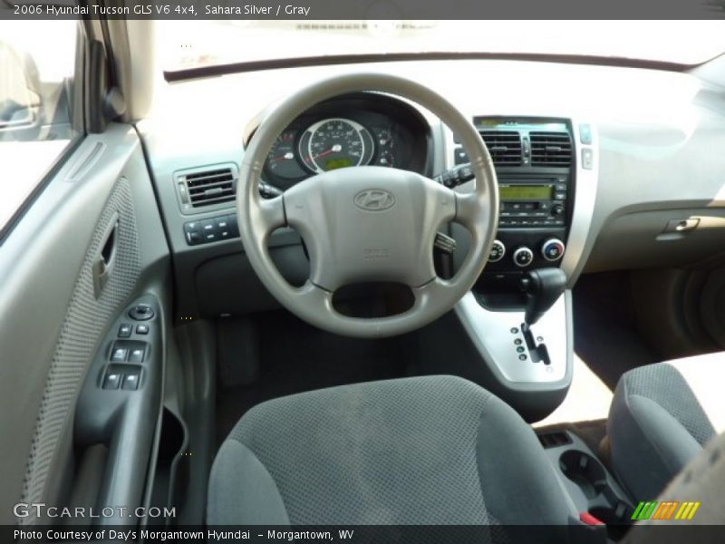 Sahara Silver / Gray 2006 Hyundai Tucson GLS V6 4x4