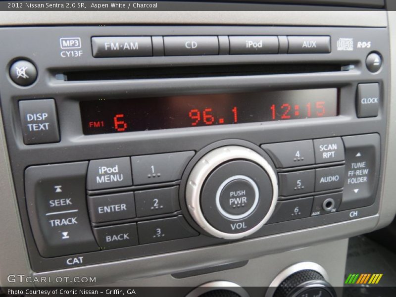 Aspen White / Charcoal 2012 Nissan Sentra 2.0 SR