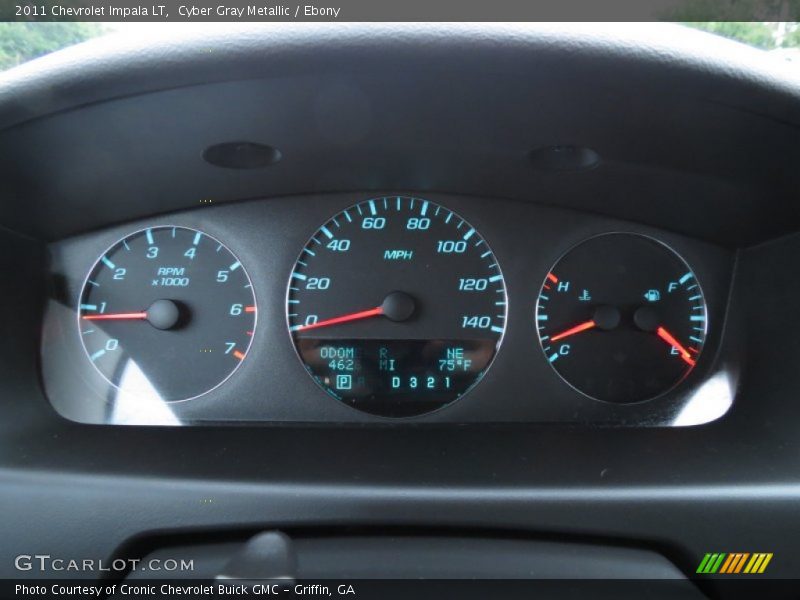 Cyber Gray Metallic / Ebony 2011 Chevrolet Impala LT