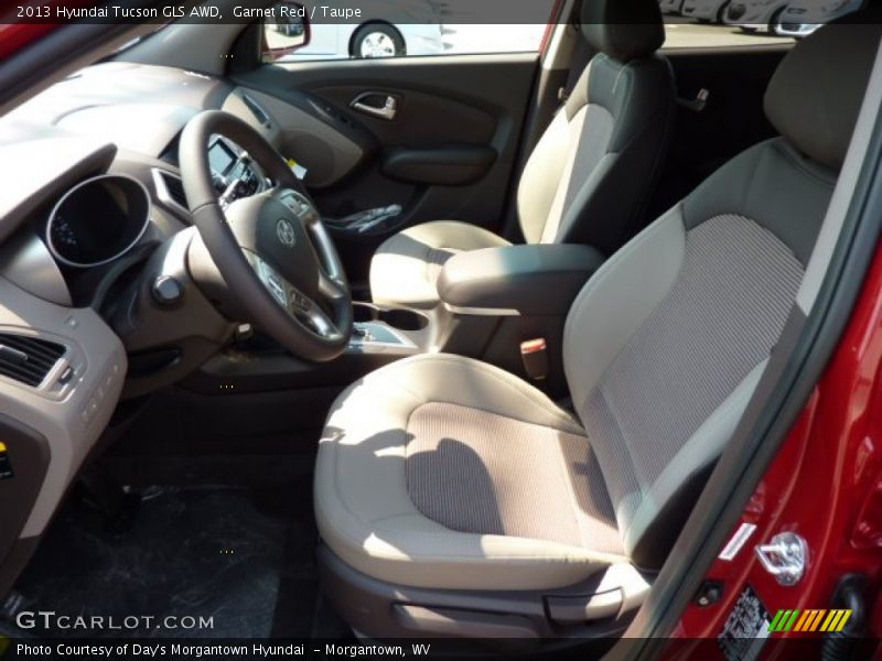 Garnet Red / Taupe 2013 Hyundai Tucson GLS AWD