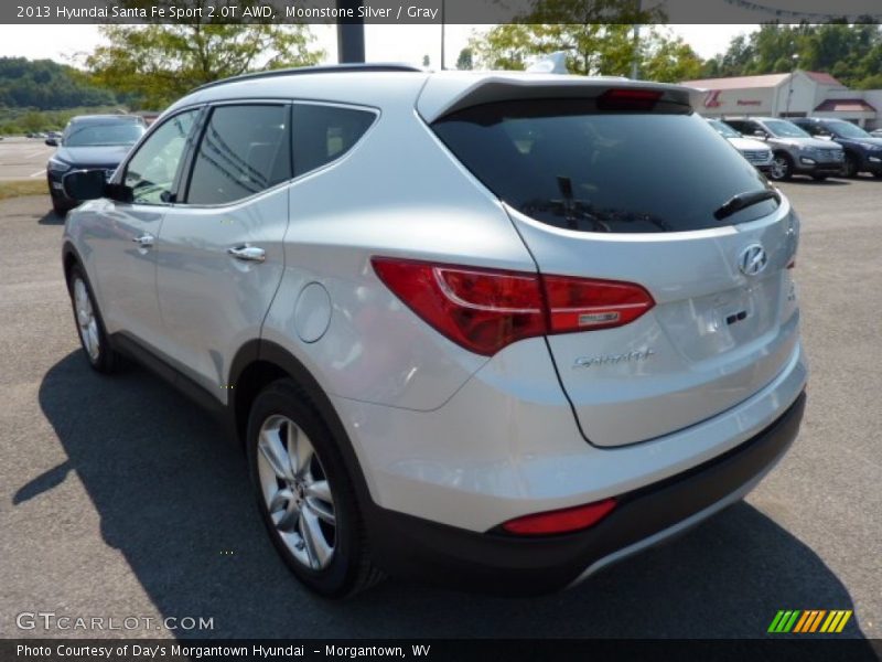 Moonstone Silver / Gray 2013 Hyundai Santa Fe Sport 2.0T AWD