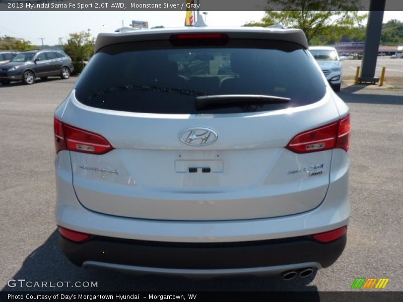 Moonstone Silver / Gray 2013 Hyundai Santa Fe Sport 2.0T AWD