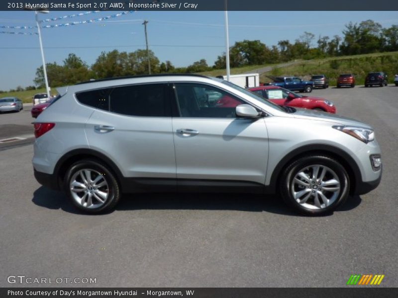 Moonstone Silver / Gray 2013 Hyundai Santa Fe Sport 2.0T AWD
