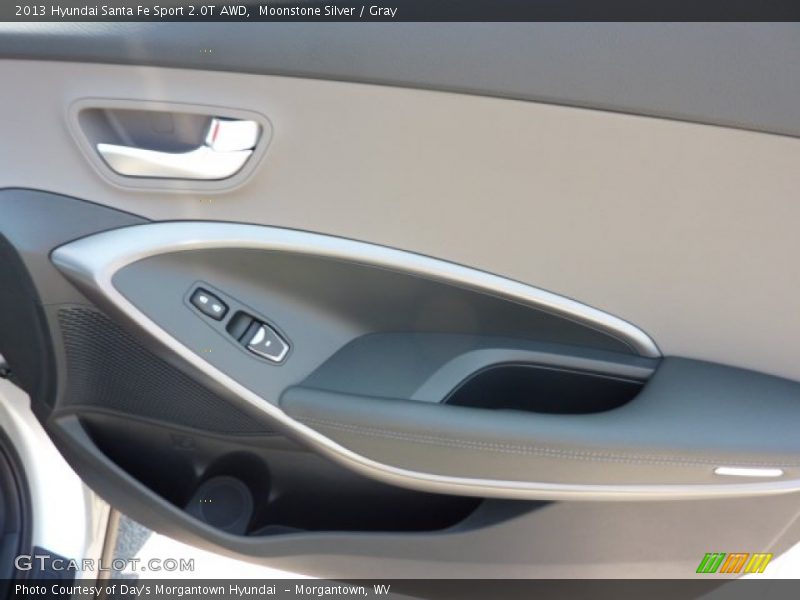 Moonstone Silver / Gray 2013 Hyundai Santa Fe Sport 2.0T AWD