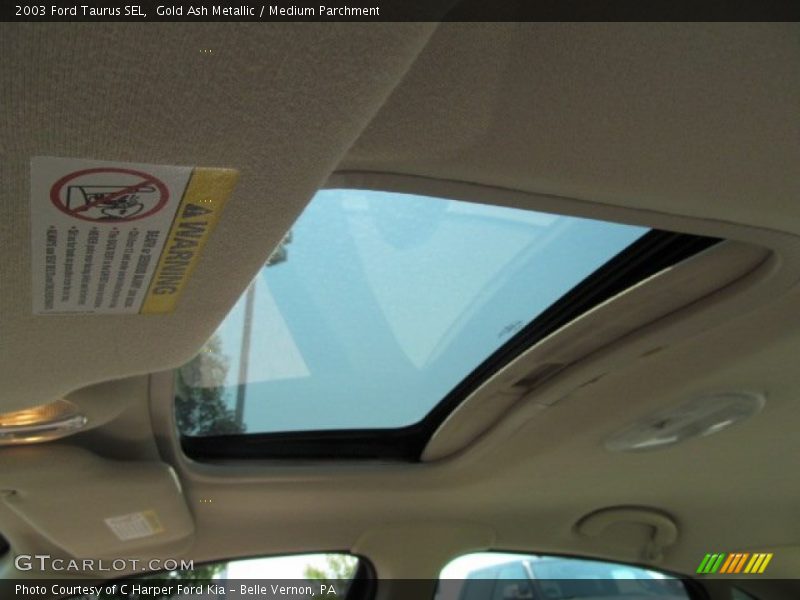 Sunroof of 2003 Taurus SEL