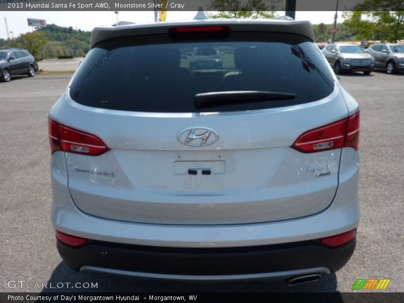 Moonstone Silver / Gray 2013 Hyundai Santa Fe Sport AWD