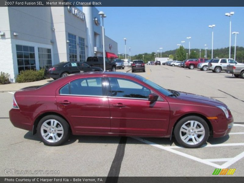 Merlot Metallic / Charcoal Black 2007 Ford Fusion SEL
