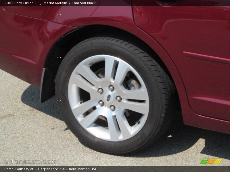 Merlot Metallic / Charcoal Black 2007 Ford Fusion SEL