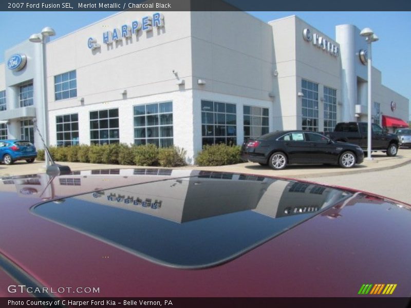 Merlot Metallic / Charcoal Black 2007 Ford Fusion SEL