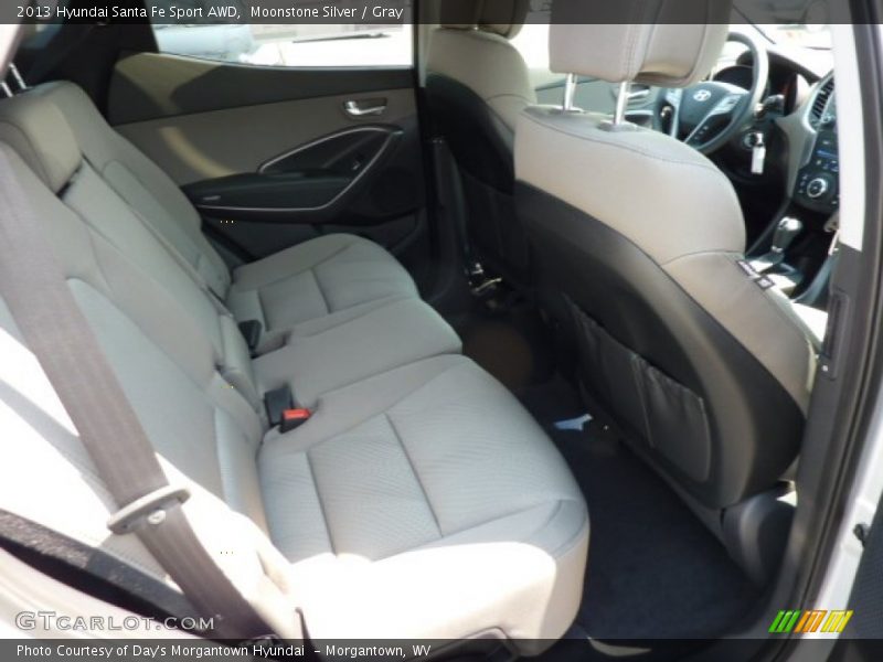 Moonstone Silver / Gray 2013 Hyundai Santa Fe Sport AWD