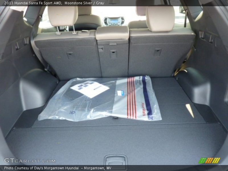 Moonstone Silver / Gray 2013 Hyundai Santa Fe Sport AWD