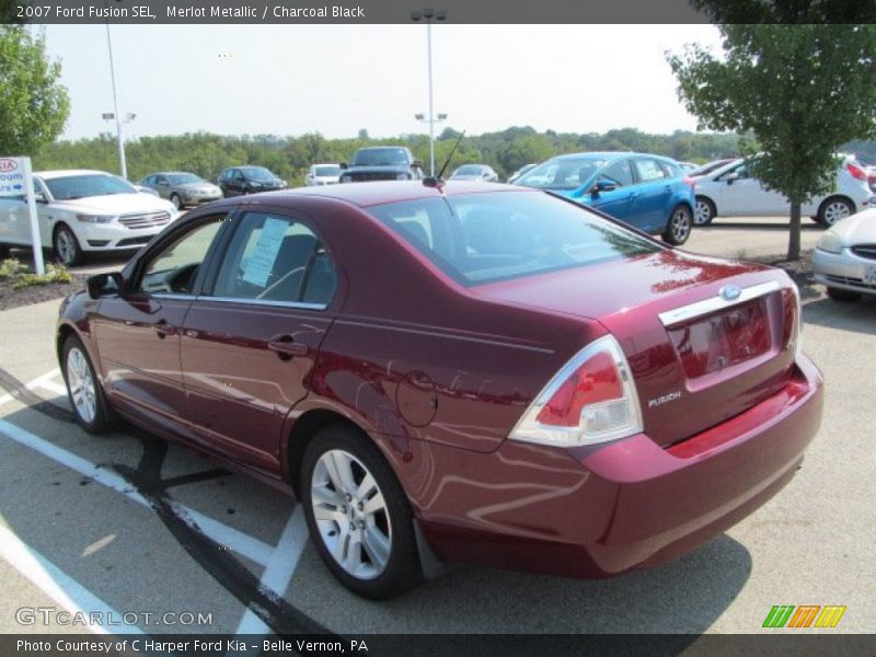 Merlot Metallic / Charcoal Black 2007 Ford Fusion SEL
