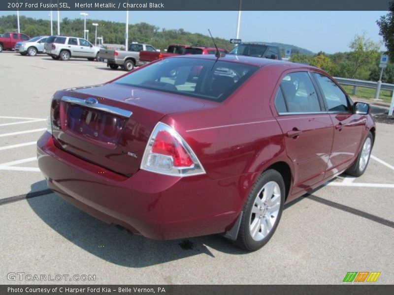 Merlot Metallic / Charcoal Black 2007 Ford Fusion SEL