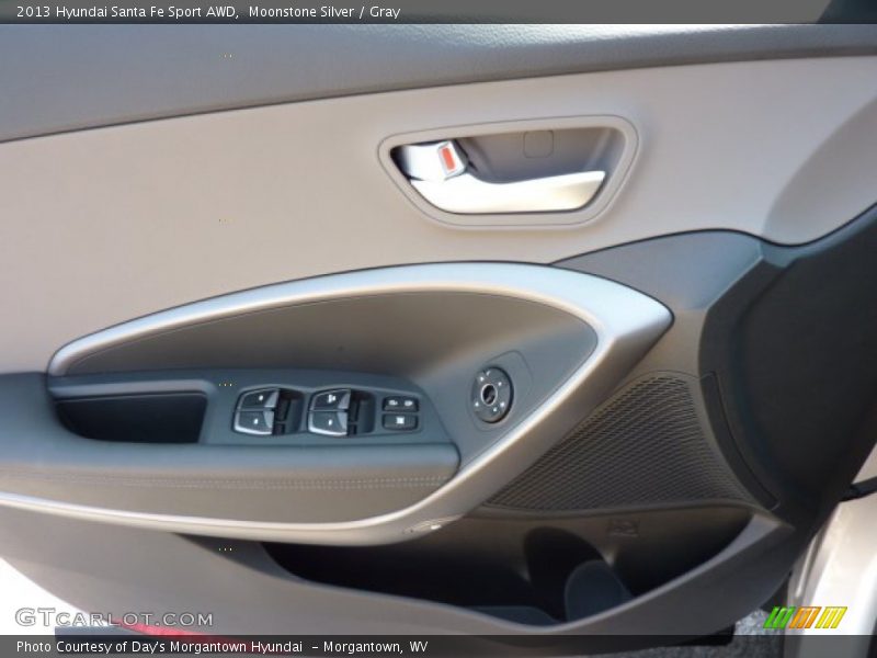 Moonstone Silver / Gray 2013 Hyundai Santa Fe Sport AWD