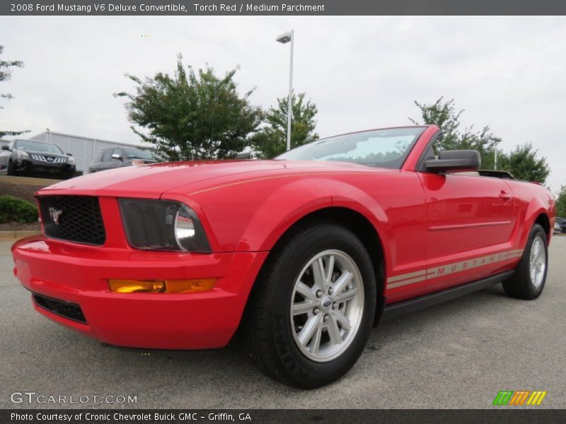 Torch Red / Medium Parchment 2008 Ford Mustang V6 Deluxe Convertible