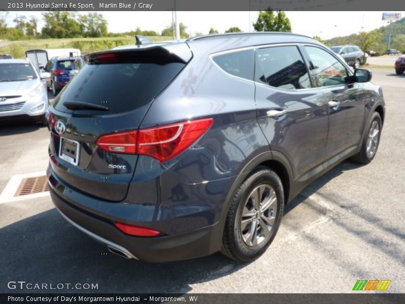Marlin Blue / Gray 2013 Hyundai Santa Fe Sport
