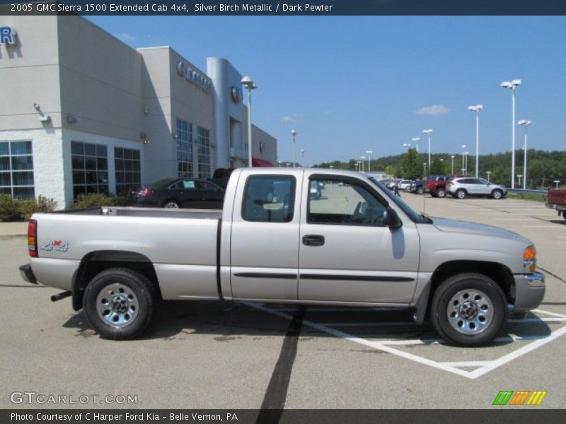 Silver Birch Metallic / Dark Pewter 2005 GMC Sierra 1500 Extended Cab 4x4