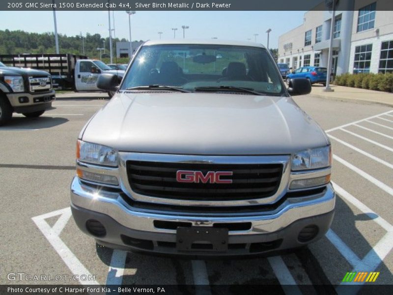 Silver Birch Metallic / Dark Pewter 2005 GMC Sierra 1500 Extended Cab 4x4