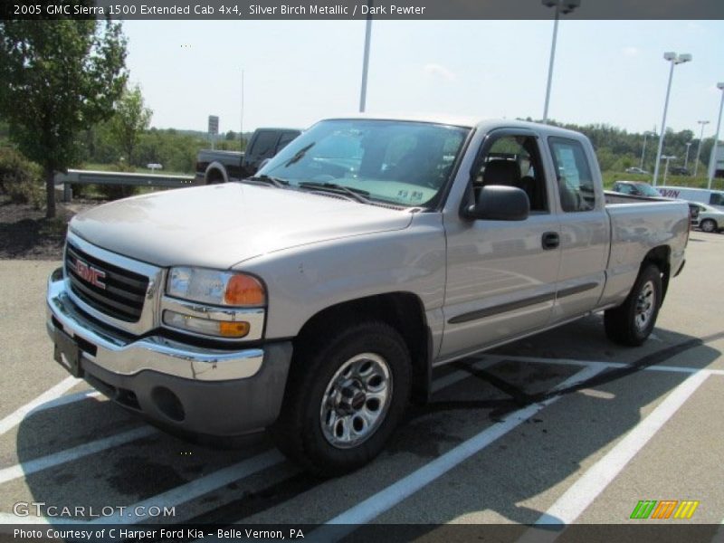 Silver Birch Metallic / Dark Pewter 2005 GMC Sierra 1500 Extended Cab 4x4