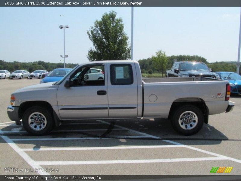 Silver Birch Metallic / Dark Pewter 2005 GMC Sierra 1500 Extended Cab 4x4