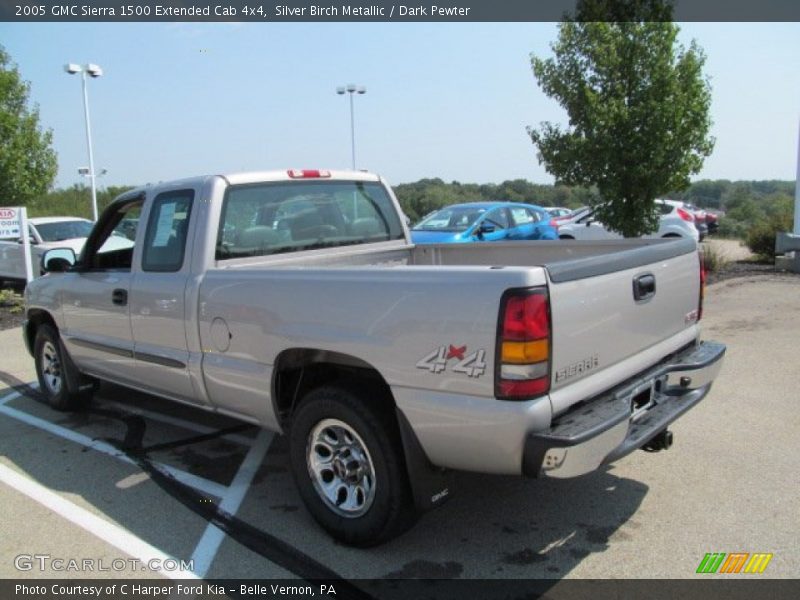 Silver Birch Metallic / Dark Pewter 2005 GMC Sierra 1500 Extended Cab 4x4