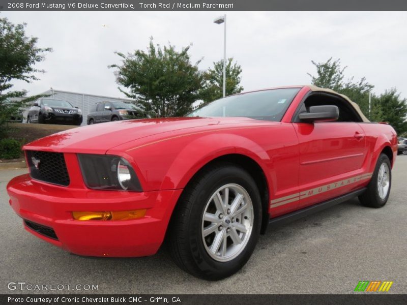 Torch Red / Medium Parchment 2008 Ford Mustang V6 Deluxe Convertible