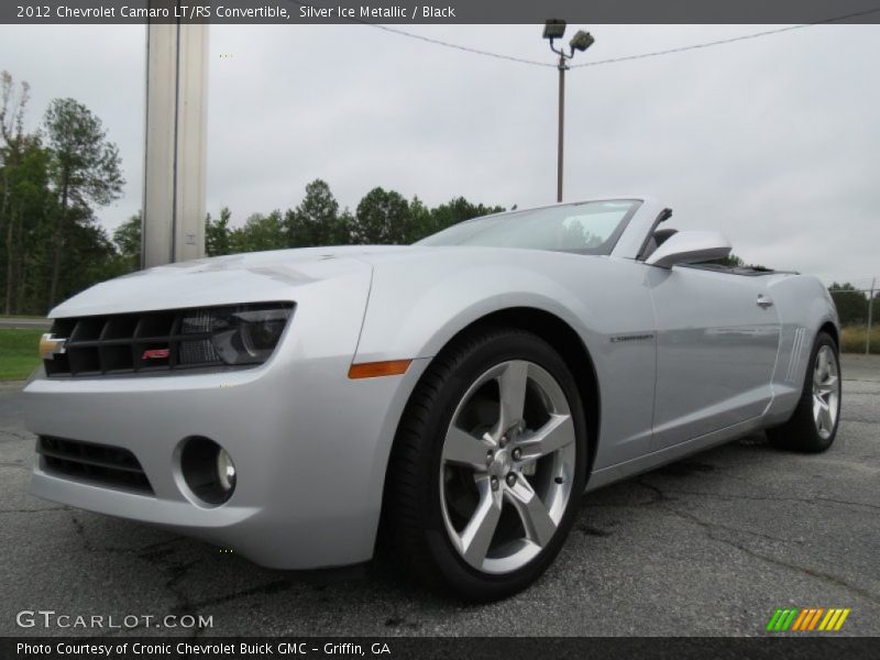 Silver Ice Metallic / Black 2012 Chevrolet Camaro LT/RS Convertible