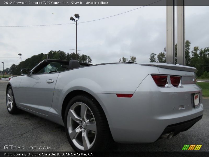 Silver Ice Metallic / Black 2012 Chevrolet Camaro LT/RS Convertible