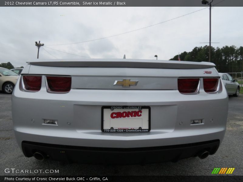 Silver Ice Metallic / Black 2012 Chevrolet Camaro LT/RS Convertible