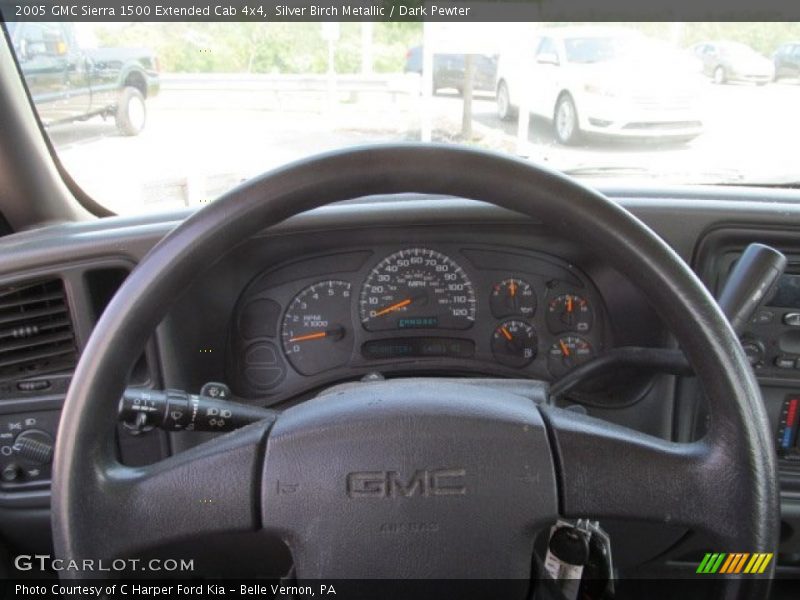Silver Birch Metallic / Dark Pewter 2005 GMC Sierra 1500 Extended Cab 4x4