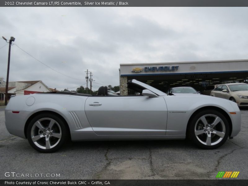 Silver Ice Metallic / Black 2012 Chevrolet Camaro LT/RS Convertible