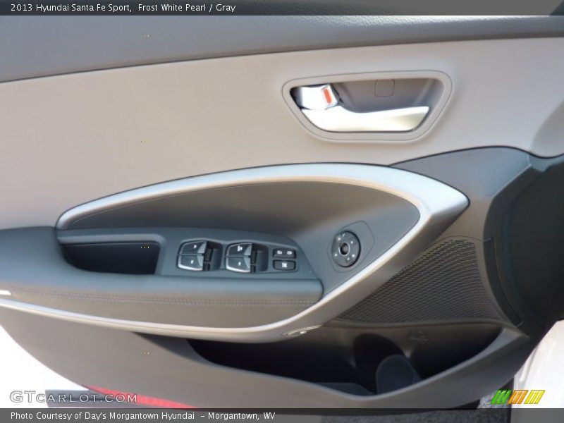 Frost White Pearl / Gray 2013 Hyundai Santa Fe Sport