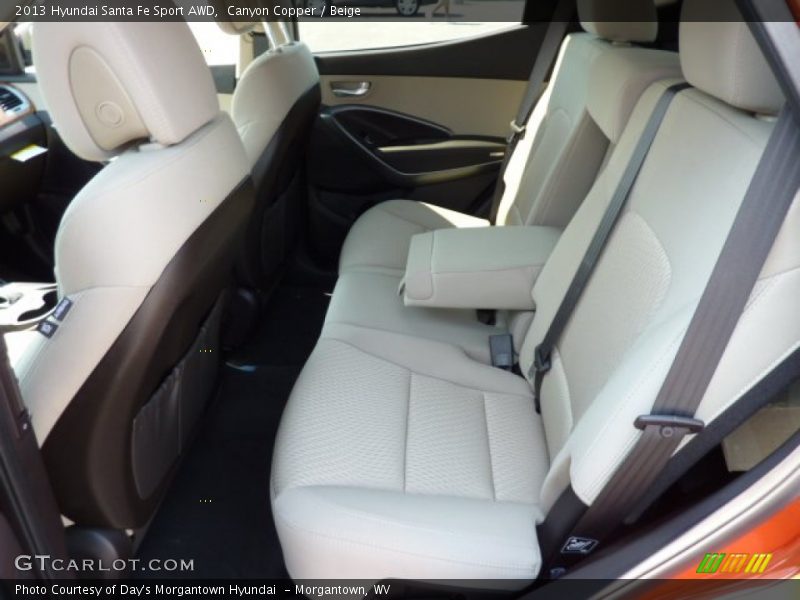 Rear Seat of 2013 Santa Fe Sport AWD