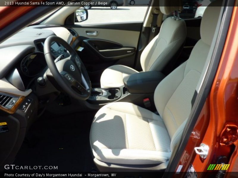 Canyon Copper / Beige 2013 Hyundai Santa Fe Sport AWD