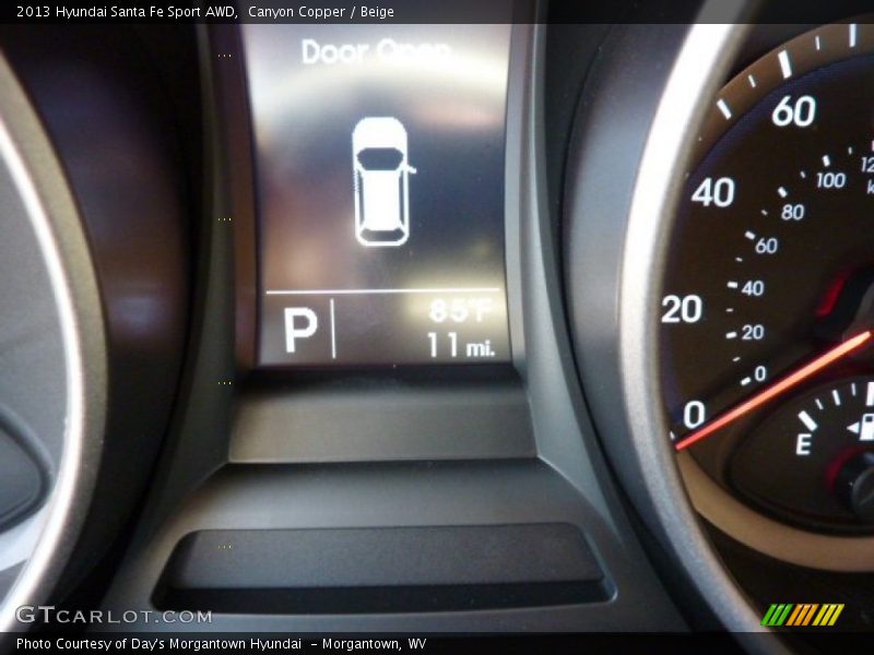 Canyon Copper / Beige 2013 Hyundai Santa Fe Sport AWD