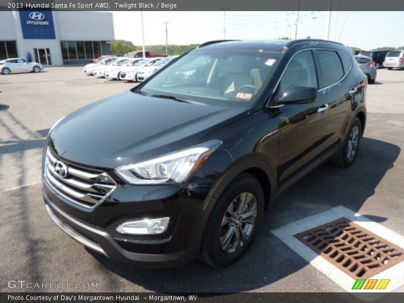 Twilight Black / Beige 2013 Hyundai Santa Fe Sport AWD
