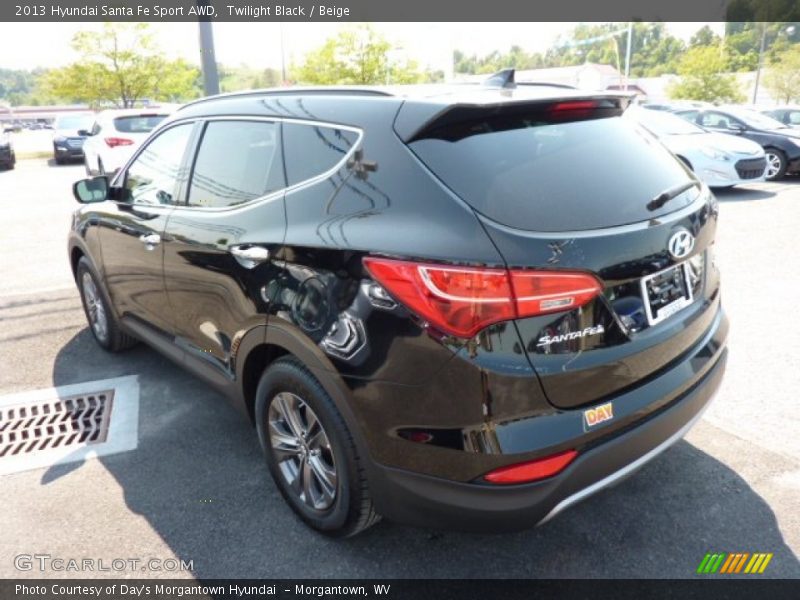Twilight Black / Beige 2013 Hyundai Santa Fe Sport AWD