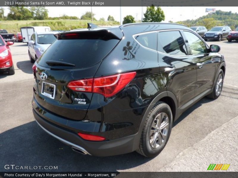 Twilight Black / Beige 2013 Hyundai Santa Fe Sport AWD