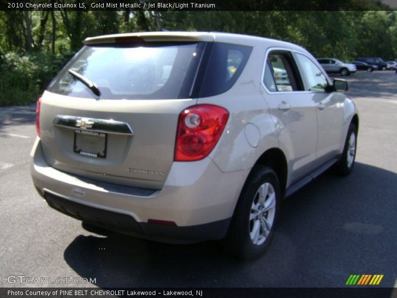 Gold Mist Metallic / Jet Black/Light Titanium 2010 Chevrolet Equinox LS